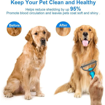 Stainless Steel Pet Deshedding Brush