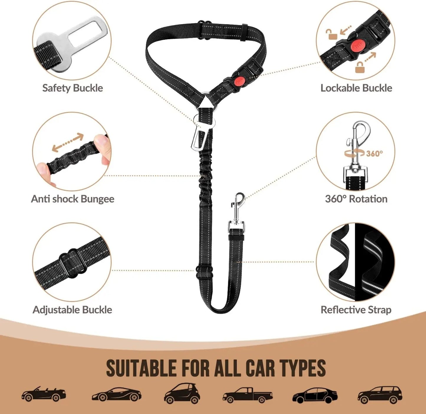 Dog Seatbelt for Car